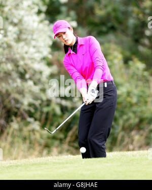 Golf - Women's British Open 2005 - Royal Birkdale. La Michelle Wie des États-Unis passe sur le cinquième vert. Banque D'Images