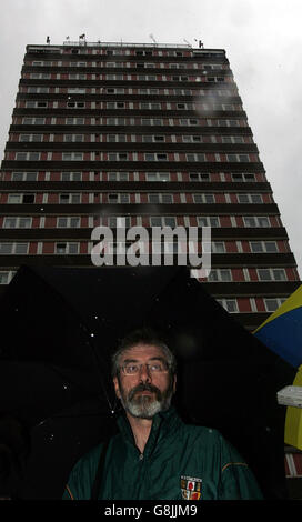 Poste de surveillance Belfast Démontage - Divis Tower Banque D'Images