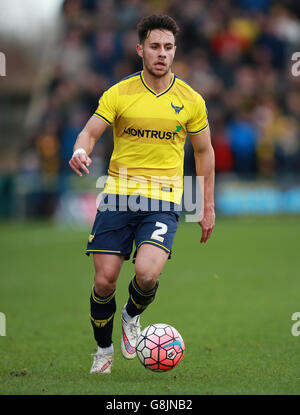 Oxford United v Swansea City - Emirates FA Cup - Third Round - Kassam Stadium.George Baldock d'Oxford United lors de la coupe Emirates FA, troisième match au Kassam Stadium, Oxford. Banque D'Images