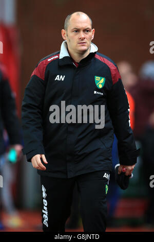 Stoke City v Norwich City - Barclays Premier League - Britannia Stadium.Alex Neil, directeur municipal de Norwich, lors du match de la Barclays Premier League au Britannia Stadium, Stoke. Banque D'Images