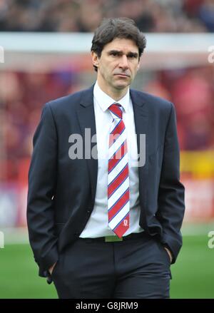 Aitor Karanka, gérant de Middlesbrough, lors du match du championnat Sky Bet à Ashton Gate, Bristol. Banque D'Images