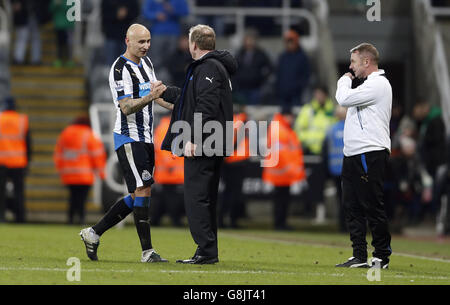 Jonjo Shelvey de Newcastle United pendant le match de la Barclays Premier League à St James' Park, Newcastle. Banque D'Images