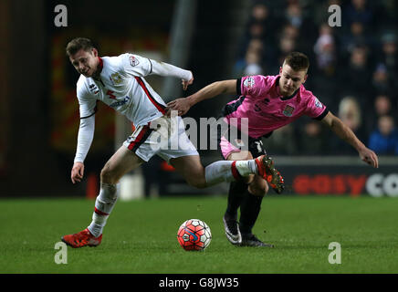 MK Dons v Northampton Town - Unis FA Cup - troisième ronde Replay - Stadium mk Banque D'Images