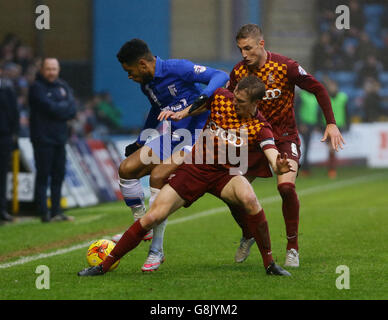 Gillingham v Bradford City - Sky Bet - Ligue 1 stade Ta1 1NF Taunton Banque D'Images