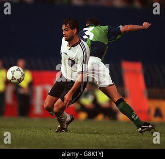 Le soccer international - L'Irlande du Nord / Allemagne Banque D'Images