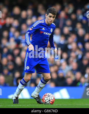 Chelsea v Scunthorpe United - Emirates FA Cup - Third Round - Stamford Bridge. Oscar de Chelsea Banque D'Images