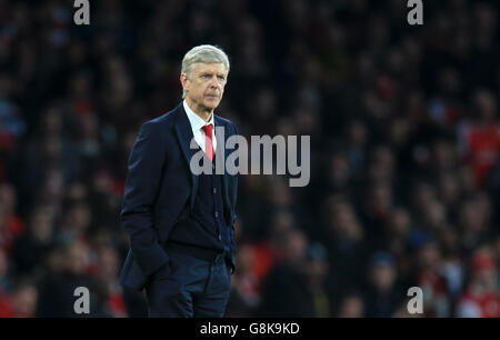 Arsenal v Chelsea - Barclays Premier League - Emirates Stadium. Arsene Wenger, gestionnaire d'arsenal, sur la ligne de contact Banque D'Images