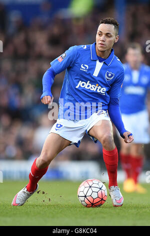 Portsmouth v AFC Bournemouth - Emirates FA Cup - Fourth Round - Fratton Park. Kyle Bennett, Portsmouth Banque D'Images