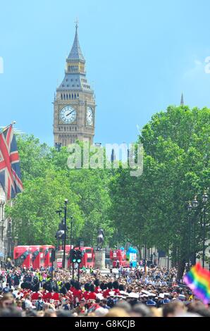 Gay Pride Parade 2016, London, England, UK Banque D'Images