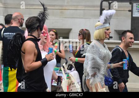 Gay Pride Parade 2016, London, England, UK Banque D'Images