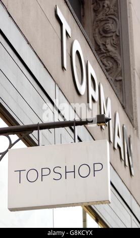 Vue générale des magasins de Londres Banque D'Images