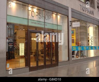 Vue générale des magasins de Londres Banque D'Images