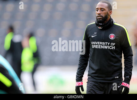 Jason Euell, Charlton entraîneur intérimaire de première équipe Athletic Banque D'Images