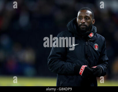 Football - Championnat Sky Bet - Hull City / Charlton Athletic - KC Stadium.Jason Euell, entraîneur intérimaire de première équipe de Charlton Athletic Banque D'Images