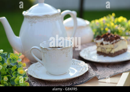 Droit de présenter un petit-déjeuner sucré de l'été Banque D'Images