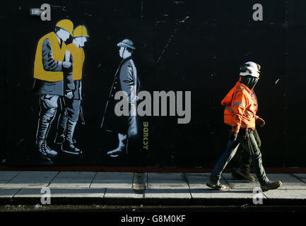 Artwork a prétendu être rejeté par Banksy Banque D'Images