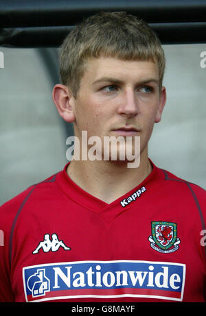 Football - International friendly - pays de Galles / Slovénie - le nouveau stade. Mark Jones, pays de Galles. Banque D'Images