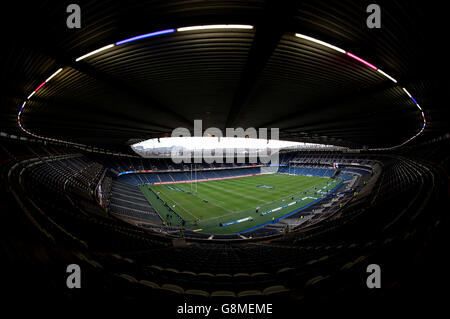 Vue générale de BT Murrayfield avant le match des six nations RBS de 2016 entre l'Écosse et l'Angleterre.APPUYEZ SUR ASSOCIATION photo.Date de la photo: Samedi 6 février 2016.Voir l'histoire de PA RUGBYU Scotland.Le crédit photo devrait se lire comme suit : David Davies/PA Wire. Banque D'Images