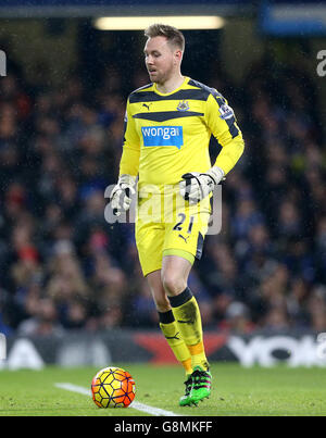 Chelsea contre Newcastle United - Barclays Premier League - Stamford Bridge.Rob Elliot, gardien de but de Newcastle United Banque D'Images