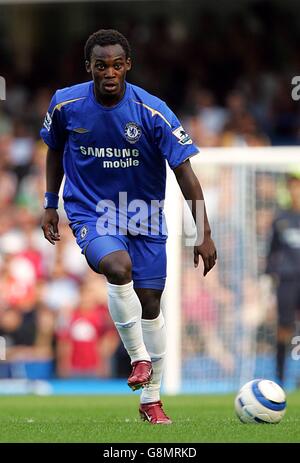 Soccer - FA Barclays Premiership - Chelsea / Arsenal - Stamford Bridge. Michael Essien, Chelsea Banque D'Images