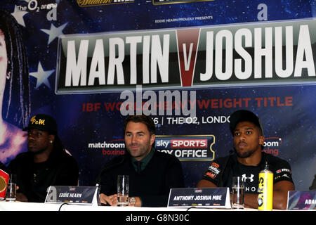 Anthony Joshua et Charles Martin Conférence de presse - Dorchester Hotel Banque D'Images