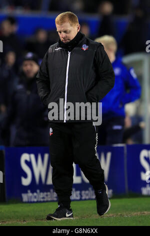 Birmingham City / Bolton Wanderers - Sky Bet Championship - St Andrews.Bolton Wanderers Manager Neil Lennon Banque D'Images