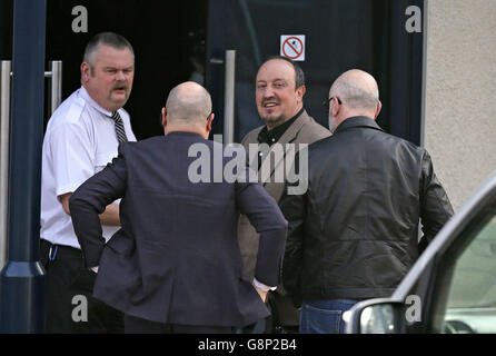 Rafael Benitez, directeur de Newcastle United à Darsley Park, Newcastle. Banque D'Images