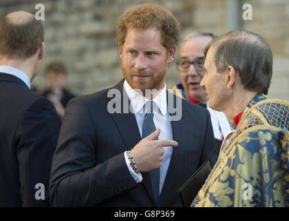 Le prince Harry participe au service annuel de la Journée du Commonwealth à l'abbaye de Westminster, à Londres, le jour du Commonwealth. Banque D'Images