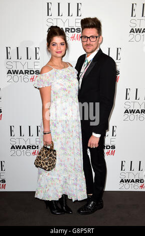 Pixie Geldof et Henry Holland assistent aux Elle style Awards 2016 qui se tiennent à Tate Britain à Millbank, Londres. APPUYEZ SUR ASSOCIATION photo. Date de la photo: Mardi 23 février 2016. Le crédit photo devrait se lire comme suit : Ian West/PA Wi Banque D'Images