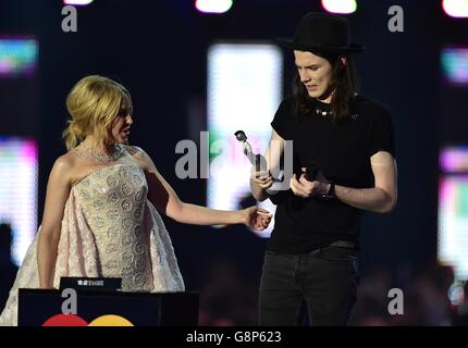 Brit Awards 2016 - Show - London Banque D'Images