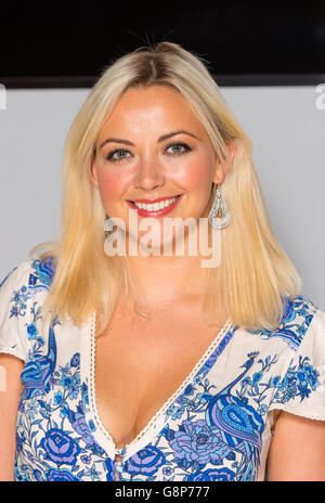 L'église de Charlotte, lors d'un photocall à la Brasserie Zedel, Londres, lancera le festival inaugural de la voix, qui aura lieu à Cardiff du 3 au 12 juin. Banque D'Images