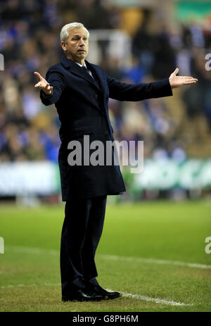Alan Pardew, directeur du Crystal Palace, lors de la FA Cup, quart de finale du match au Madejski Stadium, Reading. Banque D'Images