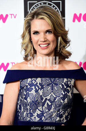 Charlotte Hawkins dans la salle de presse des prix du Club des industries de la télévision et de la radio 2016, Grosvenor House, Park Lane, Londres. APPUYEZ SUR ASSOCIATION photo. Date de la photo: Mardi 8 mars 2016. Le crédit photo devrait se lire comme suit : Ian West/PA Wire Banque D'Images