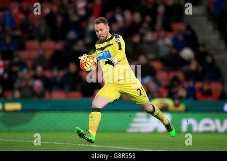 Stoke City / Newcastle United - Barclays Premier League - Britannia Stadium. Rob Elliot, gardien de but de Newcastle United Banque D'Images