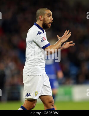 Cardiff City / Leeds United - Sky Bet Championship - Cardiff City Stadium. Guiseppe Bellusci de Leeds United Banque D'Images