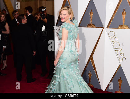 Cate Blanchett arrive au 88e Academy Awards qui s'est tenu au Dolby Theatre à Hollywood, Los Angeles, CA, États-Unis, le 28 février 2016. Banque D'Images