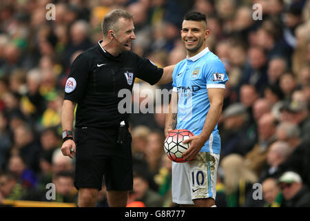 Norwich City v Manchester City - Barclays Premier League - Carrow Road Banque D'Images