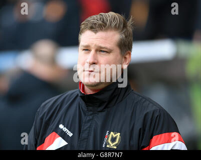 Hull City / Milton Keynes dons - Sky Bet Championship - KC Stadium.Karl Robinson, directeur des dons de Milton Keynes Banque D'Images