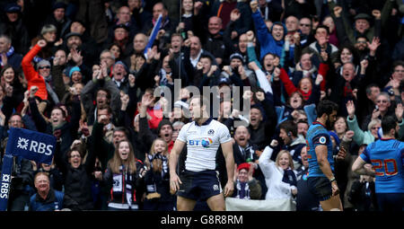 Ecosse / France - 2016 - tournoi des Six Nations Murrayfield BT Banque D'Images