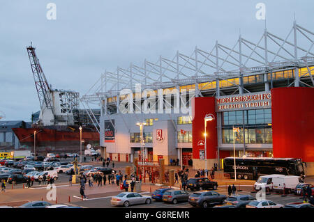 Middlesbrough / Hull City - Sky Bet Championship - Riverside Stadium.Vue générale du stade Riverside avant le match de championnat Sky Bet entre Middlesbrough et Hull City. Banque D'Images