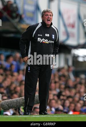 Football - FA Barclays Premiership - Portsmouth / Birmingham City - Fratton Park. Directeur de la ville de Birmingham, Steve Bruce Banque D'Images