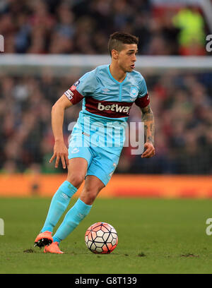 Manchester United / West Ham United - Emirates FA Cup - quart de finale - Old Trafford. Manuel Lanzini de West Ham United Banque D'Images