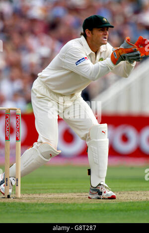 Cricket - les cendres - npower troisième Test - Angleterre / Australie - Old Trafford. Adam Gilchrist, Australie Banque D'Images