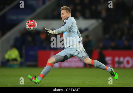 Leicester City / Newcastle United - Barclays Premier League - King Power Stadium. Rob Elliot, gardien de but de Newcastle United Banque D'Images