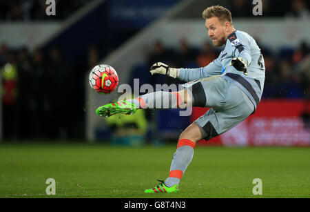 Leicester City / Newcastle United - Barclays Premier League - King Power Stadium. Rob Elliot, gardien de but de Newcastle United Banque D'Images