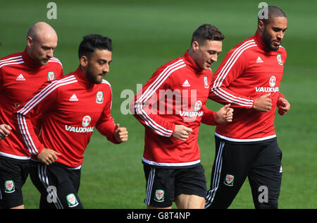 Pays de Galles v d'Irlande - Pays de Galles - amical International Conférence de presse et session de formation - Cardiff City Stadium Banque D'Images