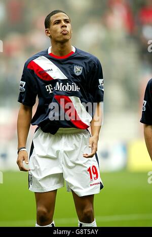 Soccer - FA Barclays Premiership - Sunderland v West Bromwich Albion - Stade de lumière.Curtis Davies, Albion de West Bromwich Banque D'Images