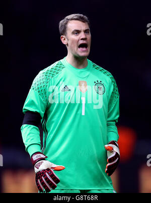 Allemagne / Angleterre - International friendly - Stade olympique.Le gardien de but allemand Manuel Neuer Banque D'Images