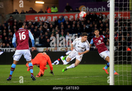 Swansea City v Aston Villa - Barclays Premier League - stade Liberty Banque D'Images