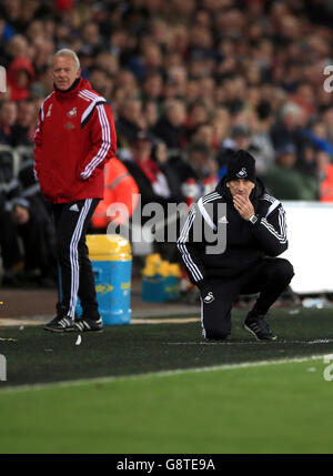 Swansea City v Aston Villa - Barclays Premier League - Liberty Stadium.Francesco Guidolin, directeur de Swansea City, lors du match de la Barclays Premier League au Liberty Stadium, à Swansea. Banque D'Images